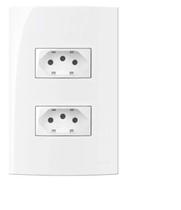 Conjunto 2 tomadas 2p t 10a sleek margirius