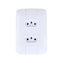 Conjunto 2 Tomadas 2p+t 20a 250 V Branco - Tramontina Aria