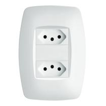 Conjunto 2 Tomadas 2p+t 20a 250 Volts Distanciadas Elegance 2364 Fame 2 Tomadas 20a C-placa Eleg