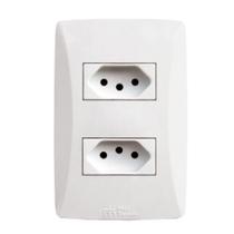 Conjunto 2 Tomadas 3P 10A - Conjunto Petra - Mectronic