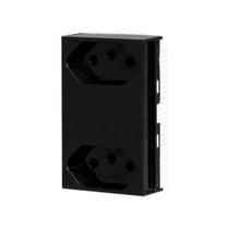 Conjunto 2 Tomadas 3p 10a Preto - Linha Slim - Ilumi - Sku 23573