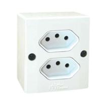 Conjunto 2 Tomadas 3p 10a - Sistema X - Mectronic