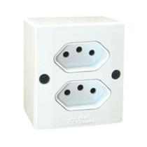 Conjunto 2 Tomadas 3p 10a - Sistema X - Mectronic