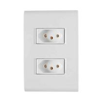 Conjunto 2 Tomadas 3P 20A Tramontina - Linha Liz Branca