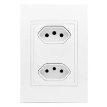 Conjunto 2 Tomadas 4x2 10A Branca - RVB-1000/32 - RAVENNA