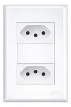 Conjunto 2 Tomadas Distanciadas Fame Evidence 10A 3 Pinos