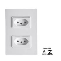 Conjunto 2 Tomadas Monobloco de 10a Conjunto 2 Tomadas Monobloco de 10a