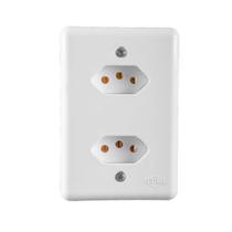 Conjunto 2 Tomadas Separadas Com Placa STYLUS 2P T 250V 10A 4 X 2 201200 ILUMI