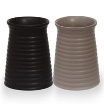Conjunto 2 Vaso Cerâmica Cachepot Mesa Sala Quintal Plantas Conjunto 2 Vaso Cerâmica Cachepot Mesa Sala Quintal Plantas