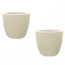 Conjunto 2 Vaso Redondo Europa 20cmx24cm Japi Japi
