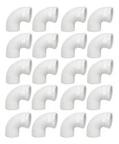 Conjunto 20 Curvas Longa De 90º Esgoto Bco 40x45mm Krona