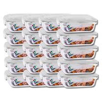 Conjunto 20 Potes Vidro Hermético Marmita Mantimentos 640ml Conjunto 20 Potes Vidro Hermético Marmita Mantimentos 640ml
