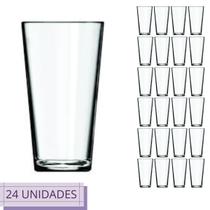 Conjunto 24 Copos Cairo Nadir Luxo Vidro Transparente 350ml