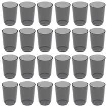 Conjunto 24 Copos Crippa 500ml Plástico Fumê Suco Água Bebidas Escolar Conjunto 24 Copos Crippa 500ml Plástico Fumê Suco Água Bebidas Escolar