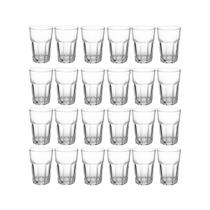 Conjunto 24 Copos de Vidro 350ML Tranparentes e Resistentes Conjunto 24 Copos de Vidro 350ML Tranparentes e Resistentes