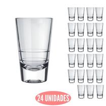 Conjunto 24 Copos Dose Caninha 100ml Shot Cachaça Nadir
