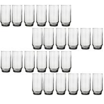 Conjunto 24 Copos Vidro Transparente 410ml Lights Suco Nadir