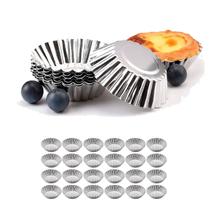 Conjunto 24 formas crespa alumínio empadas mini tortas