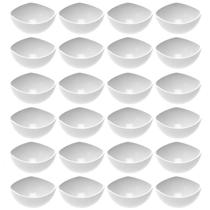 Conjunto 24 Potes de Sobremesa Doces Branco Avulso 265ml Plástico Trio Crippa Tigela Unitária