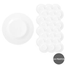 Conjunto 24 Pratos Menu Sobremesa 19cm Temperado Duralex