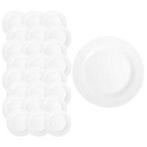 Conjunto 24 Pratos Opaline Menu Raso 24cm Refeição Duralex Conjunto 24 Pratos Opaline Menu Raso 24cm Refeição Duralex