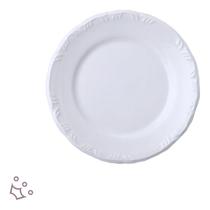 Conjunto 24 Pratos Rasos Branco Pomerode Porcelana Schmidt