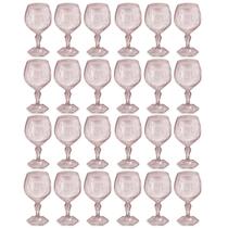 Conjunto 24 Taças Plásticas Rosa 350ml Mesa Posta Eventos Água Drinks Suco Uz Conjunto 24 Taças Plásticas Rosa 350ml Mesa Posta Eventos Água Drinks Suco Uz