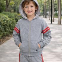 Conjunto 2pçs Cativa Kids Longo Infantil Listras