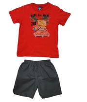 Conjunto 2pçs Curto Infantil Menino Rei Rex