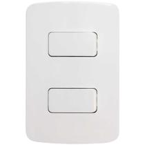 Conjunto 2x4 Interruptor 1 Tecla Simples + 1 Tecla Paralela 10A B3 Margirius