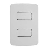Conjunto 2x4 Interruptor 2 Teclas Paralelas 10a B3 Margirius