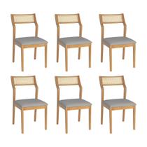 Conjunto 3 Banquetas Lagum Conforto Estofada Jequitibá Terra Linho Cinza Palha Sextavada Conjunto 3 Banquetas Lagum Conforto Estofada Jequitibá Terra Linho Cinza Palha Sextavada