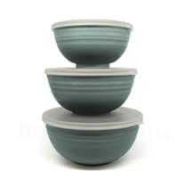 Conjunto 3 Bowls De Bambu E Pp Com Tampa