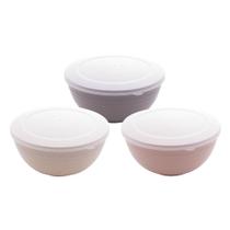 Conjunto 3 Bowls de Bambu e PP Lines Sortido - Lyor Conjunto 3 Bowls de Bambu e PP Lines Sortido - Lyor