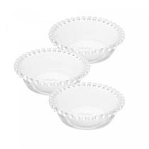 Conjunto 3 Bowls de Cristal Pearl 14cm x 4,5cm - Wolff