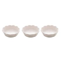 Conjunto 3 Bowls De Porcelana Pétala Wolff Branco