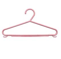 Conjunto 3 Cabides Pequenos 27cm para Roupas Boris e Calças Cor:Rosa Conjunto 3 Cabides Pequenos 27cm para Roupas Boris e Calças Cor:Rosa