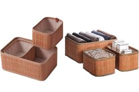 Conjunto 3 Cesto Organizador em Bambu Conjunto 3 Cesto Organizador em Bambu