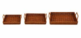 Conjunto 3 Cestos Retangulares para Organização Mimo style Conjunto 3 Cestos Retangulares para Organização Mimo style
