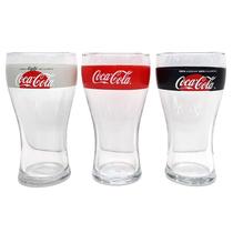 Conjunto 3 Copos Coca-Cola Classico Zero e Light Long Drink 470ml 1705542 - GLOBIMPORT