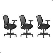 Conjunto 3 Diretor Giratória Vision Plus Base Preta Conjunto 3 Diretor Giratória Vision Plus Base Preta