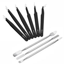 Conjunto 3 Espátulas + 6 Pinças Antiestáticas Para Manutenção Celular