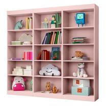 Conjunto 3 Estante Livreiro Mlultiuso Larissa