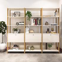 Conjunto 3 Estantes Artely Match Carvalho com Off White