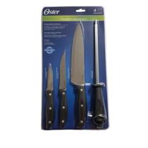 Conjunto 3 Facas e 1 Chaira para Afiar Granger Oster Conjunto 3 Facas e 1 Chaira para Afiar Granger Oster
