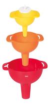 Conjunto 3 funis com coador colors mor