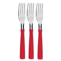 Conjunto 3 Garfos De Mesa Em Aço Inox New Kolor Tramontina