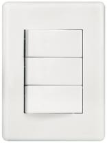 Conjunto 3 interruptor simples 10a-250v 4x2 br sleek margirius