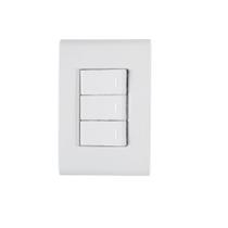 Conjunto 3 Interruptor Simples 10A 4x2 Tramontina Liz