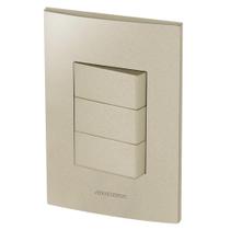 Conjunto 3 Interruptores Paralelos - Inova Champanhe - Acp21